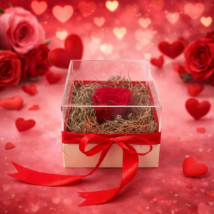 1 Forever Roses | Plexiglass Κουτί Δώρου
