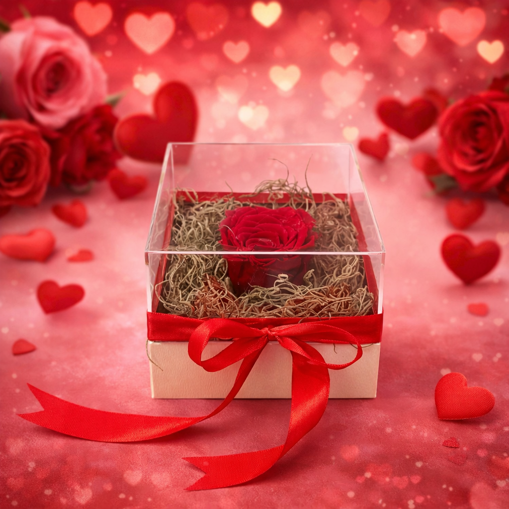 1 Forever Roses | Plexiglass Κουτί Δώρου