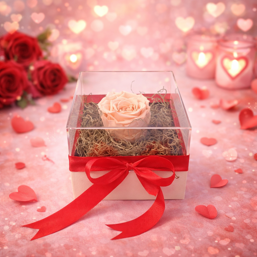 1 Forever Roses | Plexiglass Κουτί Δώρου